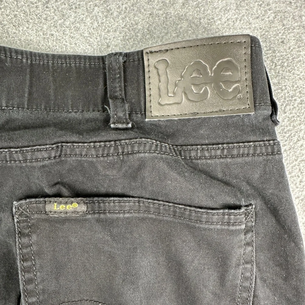 Lee Pants Mens 36x29 Slim Straight Black Stretch 2161537